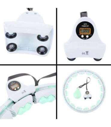 HHW06 зелёный хула-хуп с утяжелителем и счётчиком HMS