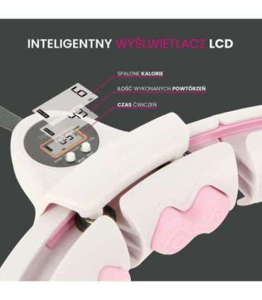 HHW06 розовый хула-хуп с утяжелителем и счётчиком HMS