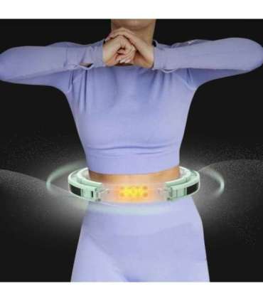 HHM13 обруч (hula hoop) — зелёный, магнитный, с утяжелителем и счётчиком (HMS)