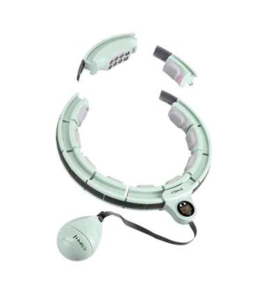 HHM13 обруч (hula hoop) — зелёный, магнитный, с утяжелителем и счётчиком (HMS)