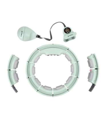 HHM13 обруч (hula hoop) — зелёный, магнитный, с утяжелителем и счётчиком (HMS)