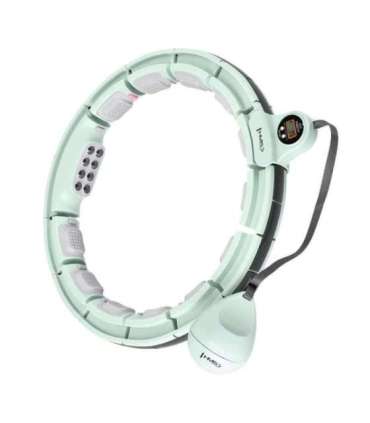 HHM13 обруч (hula hoop) — зелёный, магнитный, с утяжелителем и счётчиком (HMS)