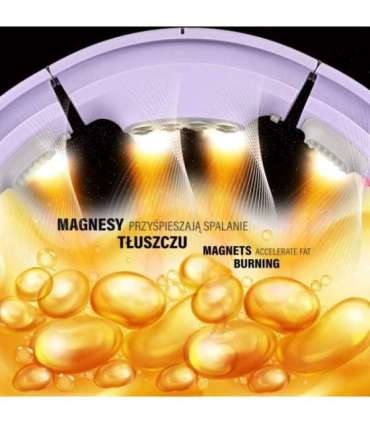 HHM13 Хула-хуп, фиолетовый, магнитный, с утяжелителем и счётчиком (HMS)