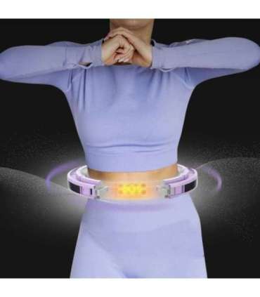 HHM13 Хула-хуп, фиолетовый, магнитный, с утяжелителем и счётчиком (HMS)