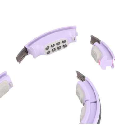 HHM13 Хула-хуп, фиолетовый, магнитный, с утяжелителем и счётчиком (HMS)