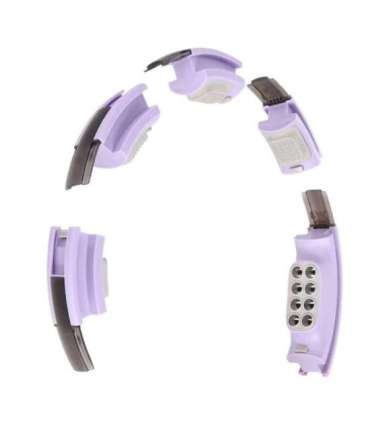 HHM13 Хула-хуп, фиолетовый, магнитный, с утяжелителем и счётчиком (HMS)