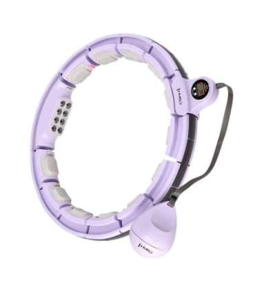 HHM13 Хула-хуп, фиолетовый, магнитный, с утяжелителем и счётчиком (HMS)