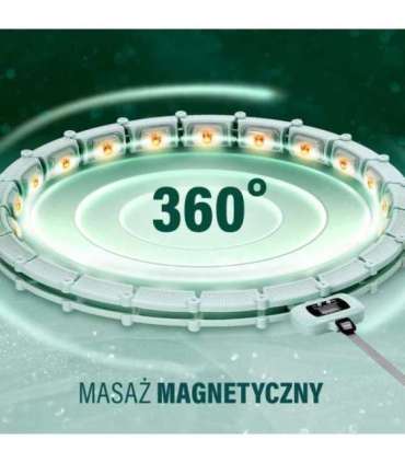 HHM14 хула-хуп зелёный, магнитный, с утяжелителем и счётчиком HMS