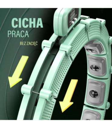 HHM14 хула-хуп зелёный, магнитный, с утяжелителем и счётчиком HMS