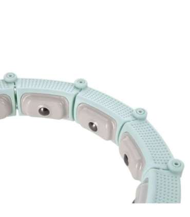 HHM14 хула-хуп зелёный, магнитный, с утяжелителем и счётчиком HMS