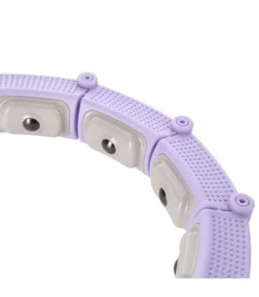 HHM14 хула-хуп — фиолетовый, магнитный, с утяжелением и счётчиком (HMS)