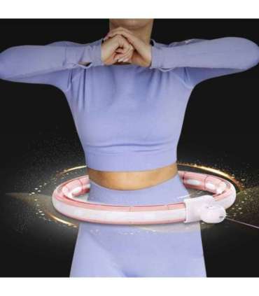 HHM15 розовый магнитный хула-хуп с утяжелением HMS