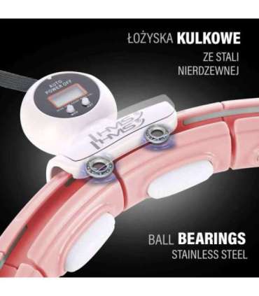 HHM15 розовый магнитный хула-хуп с утяжелением HMS