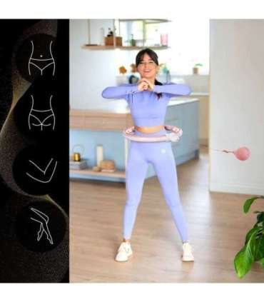 HHM15 розовый магнитный хула-хуп с утяжелением HMS