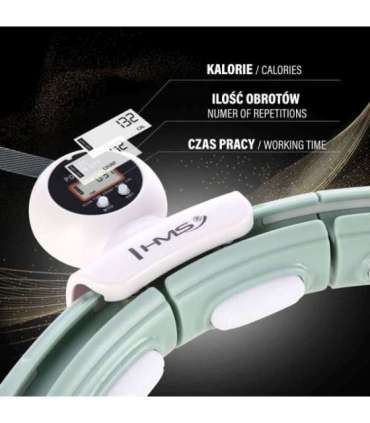 HHM15 HULA HOOP GREEN MAGNETIC WITH WEIGHT HMS