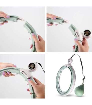 HHM15 HULA HOOP GREEN MAGNETIC WITH WEIGHT HMS