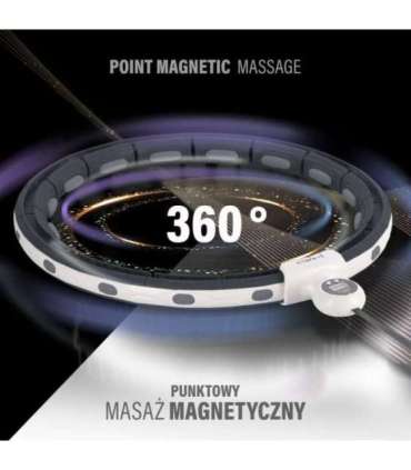 HHM15 черный магнитный хула-хуп с утяжелителем и счетчиком HMS