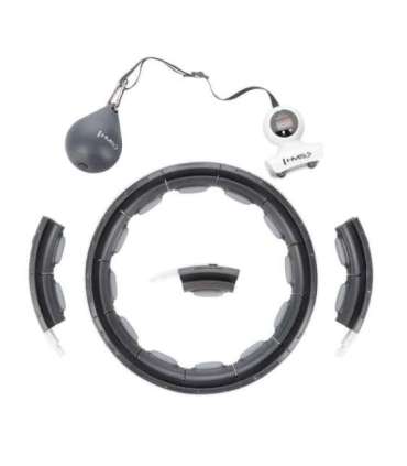 HHM15 черный магнитный хула-хуп с утяжелителем и счетчиком HMS