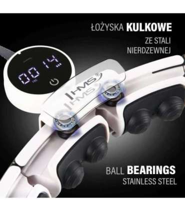 HHM16 хула-хуп, белый, магнитный, с утяжелителем (HMS)