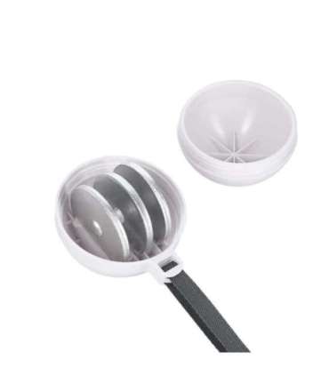 HHM16 хула-хуп, белый, магнитный, с утяжелителем (HMS)