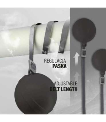 HHM16 хула-хуп чёрный/розовый магнитный с утяжелителем и счётчиком HMS