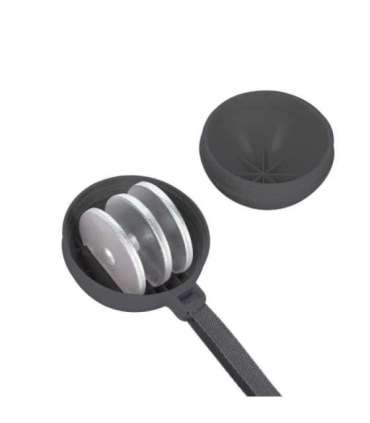 HHM16 хула-хуп чёрный/розовый магнитный с утяжелителем и счётчиком HMS