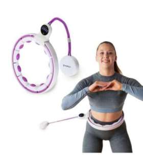 HHM17 Hulahopp valge/violetne magnetiline koos kaaluga + loendur HMS
