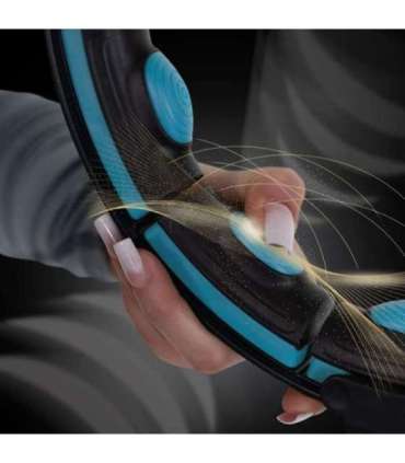 HHM17 хула-хуп черный/бирюзовый, магнитный с утяжелителем и счётчиком (HMS)