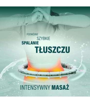 Набор: магнитный хула-хуп, зелёный (HHM14) с утяжелителем + счётчик HMS + поддержка для талии BR163 (чёрная)