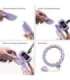 SET HULA HOOP MAGNETIC VIOLET HHM14 WITH WEIGHT + COUNTER HMS + WAIST SUPPORT BR163 BLACK