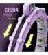 SET HULA HOOP MAGNETIC VIOLET HHM14 WITH WEIGHT + COUNTER HMS + WAIST SUPPORT BR163 BLACK