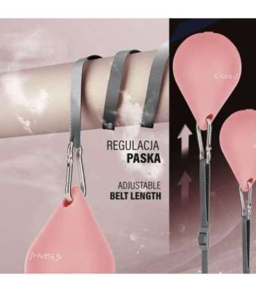 Набор: магнитный розовый хула-хуп (HHM15) с утяжелителем и счётчиком (HMS) и красный пояс для поддержки талии (BR163)
