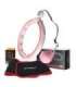 Набор: магнитный розовый хула-хуп (HHM15) с утяжелителем и счётчиком (HMS) и красный пояс для поддержки талии (BR163)