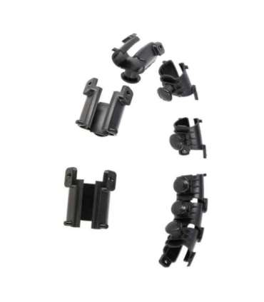 SET HULA HOOP HHW01 BLACK WITH WEIGHT HMS + WAIST SUPPORT BR163 RED