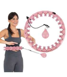 Hula-hoopi komplekt HHW01, roosa, kaaluga HMS + taljetugi BR163, punane