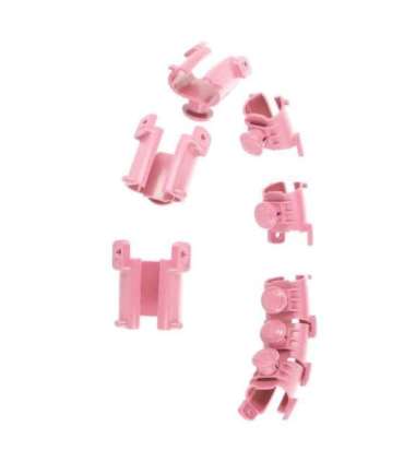 Набор хула-хуп HHW01, розовый, с утяжелителем HMS + пояс для поддержки талии BR163, красный