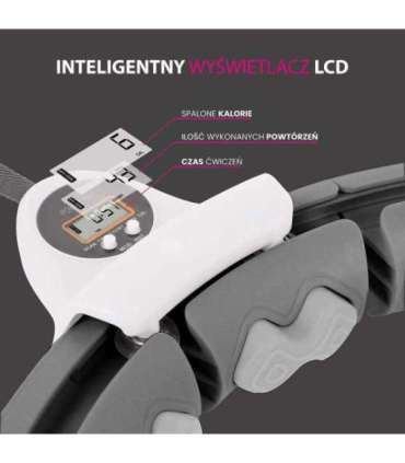 Набор Hula Hoop HHW06, чёрный, с гравитационным мячом и счётчиком HMS + поясная поддержка BR163, красная