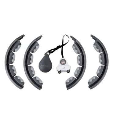 Набор Hula Hoop HHW06, чёрный, с гравитационным мячом и счётчиком HMS + поясная поддержка BR163, красная