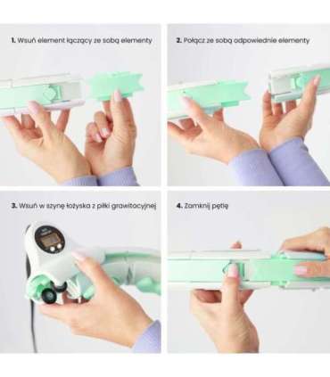 Набор хула-хуп HHW06, зелёный, с гравитационным шаром и счётчиком (HMS) + поясная поддержка BR163, чёрный