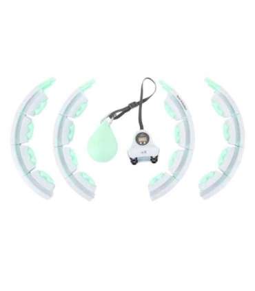 Набор хула-хуп HHW06, зелёный, с гравитационным шаром и счётчиком (HMS) + поясная поддержка BR163, чёрный