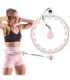 Набор Hula Hoop HHW06 — розовый, с гравитационным шаром и счётчиком (HMS) + поддержка для талии BR163 — чёрная