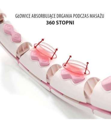 Набор Hula Hoop HHW06 — розовый, с гравитационным шаром и счётчиком (HMS) + поддержка для талии BR163 — чёрная