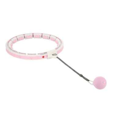 Набор Hula Hoop HHW06 — розовый, с гравитационным шаром и счётчиком (HMS) + поддержка для талии BR163 — чёрная