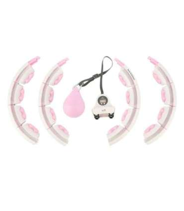 Набор Hula Hoop HHW06 — розовый, с гравитационным шаром и счётчиком (HMS) + поддержка для талии BR163 — чёрная