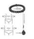 SET HULA HOOP HHW12 BLACK WITH WEIGHT HMS + WAIST SUPPORT BR163 BLACK PLUS SIZE