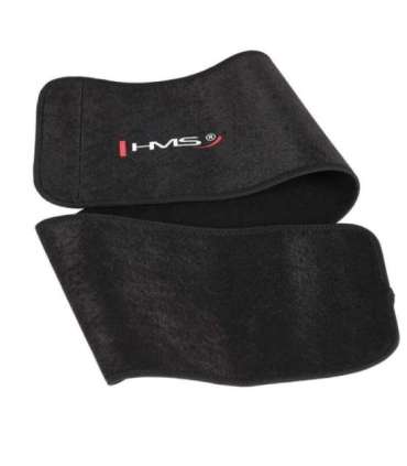 SET HULA HOOP HHW12 BLACK WITH WEIGHT HMS + WAIST SUPPORT BR163 BLACK PLUS SIZE