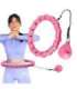 Набор хула-хуп OHA02, розовый, с утяжелителем — One Fitness + пояс для талии BR160