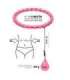 Набор хула-хуп OHA02, розовый, с утяжелителем — One Fitness + пояс для талии BR160
