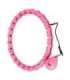 Набор хула-хуп OHA02, розовый, с утяжелителем — One Fitness + пояс для талии BR160