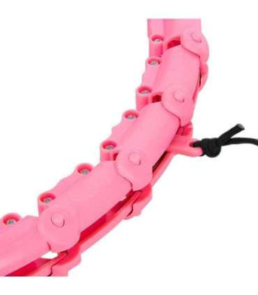 Набор хула-хуп OHA02, розовый, с утяжелителем — One Fitness + пояс для талии BR160